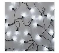 EMOS Cadena de luces LED de estilo retro, 9,8 m + cable de alimentación de 5 m, 50 ledes, 8 modos de luz, fuente de alimentación, IP44 para interior y exterior, blanco frío