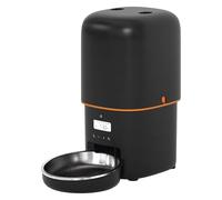 EMOS - Comedero automático de 4 l - Dispensador de comida para mascotas - Máquina de comida seca para gatos y perros con temporizador programable - Dispensador de alimentos con dosificación 1-6
