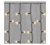 EMOS Connect System - Cortina de luz de 1 m, cadena de luces navideñas con 100 LED, componente de extensión C (sin cable de conexión ni adaptador), IP44 para interiores y exteriores, blanco cálido