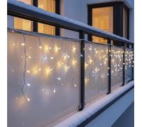 EMOS Connect System Premium - Lluvia helada (3 m, 50 ledes, elemento C, luz | Guirnalda luminosa con diseño de cascada, componente C (sin cable de conexión y fuente de alimentación)