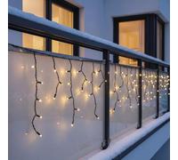 EMOS Connect System Premium - Lluvia helada (3 m, 50 ledes, elemento C, luz | Guirnalda luminosa con diseño de cascada, componente C (sin cable de conexión y fuente de alimentación)