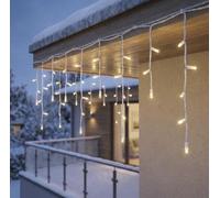 EMOS Connect System Premium - Lluvia helada (3 m, 50 ledes, elemento C, luz | Guirnalda luminosa con diseño de cascada, componente C (sin cable de conexión y fuente de alimentación)