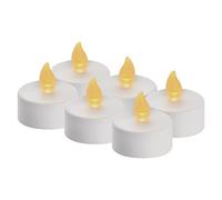 EMOS DCCV11 - Velas LED de té (6 unidades, sin llama, efecto parpadeante, decoración para Navidad, árbol de Navidad, Día de Todos los Santos, IP20, interior, batería, luz blanca cálida)