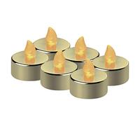 EMOS DCCV13 - Juego de 6 velas LED sin llama con efecto parpadeante, decoración para Navidad, árbol de Navidad de Todos los Santos, IP20 interior, batería, blanco cálido