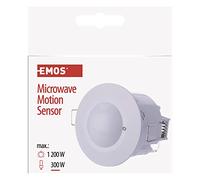Emos Detector de Movimiento MW Sensor IP20, 1 Pieza, Color Blanco, G1190