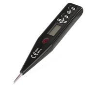 EMOS - Detector de Voltaje y Destornillador sin Contacto 2 en 1 - con Prueba de Fase - Comprobador de Voltaje CA/DC/comprobador de Fase - Pantalla y señalización óptica - Sin batería - Negro