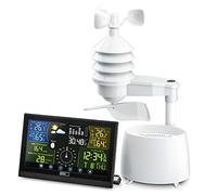 Emos estación meteorológica profesional por radio con pantalla táctil a color, incl. sensor de exterior - temperatura interior y exterior, previsión meteorológica, con pluviómetro y anemómetro