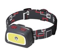 EMOS Faro delantero CREE XPG + COB LED con silbato SOS IP44 resistente al agua 54 metros, 11 modos, 330 lm, rojo