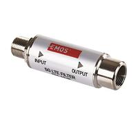 EMOS Filtro de Bloqueo LTE/4G/5G, Rango de Paso hasta 694 MHz, Paso CC, 1,6 x 4 cm, Conector F J5711, Color Plateado