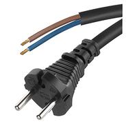 Emos Flexo de Cable de gu MMI 2 x 1 mm, 3 m, Negro, SY de 10