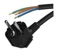 Emos Flexo de Cable de PVC 3 x 1,0 mm, 3 m, Negro, KF de CR2 H05VV-F F3 hy005 de F