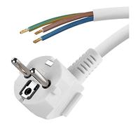 Emos Flexo de Cable de PVC 3 x 1,5 mm, 5 m, Color Blanco, KF de CR2 H05VV-F F3 hy005 de F