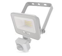 EMOS - Foco LED de aluminio GLARO 10 W con sensor - IP54 resistente al agua para ambientes húmedos y exteriores - superbrillante 1000 lm, blanco neutro 4000 K, vida útil 20.000 h - cable de conexión