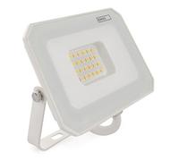 EMOS Foco LED SIMPO 20 W, IP65 impermeable para zonas húmedas o exteriores, super brillante 2000 lm, blanco neutro 4000 K, vida útil de 15.000 horas, cable de conexión de 15 cm, color blanco