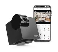 EMOS GoSmart - Cámara de vigilancia Inteligente para Interiores, cámara IP WiFi giratoria de 3 MP con aplicación, visión Nocturna, inclinación y Giro, Compatible con Google Assistant y Alexa, Color