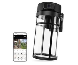 EMOS GoSmart - Cámara Inteligente para Exteriores con WiFi y luz, 4 MP 2,5 K, giratoria con detección de Movimiento, visión Nocturna hasta 10 m, Audio bidireccional, para Bombilla E27, IP44