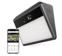 EMOS GoSmart - Cámara para Exteriores con luz y batería de Panel Solar | Cámara de vigilancia inteligente de 2,5 K, con detección de movimiento, visión nocturna de hasta 10 m, audio bidireccional