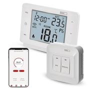 EMOS GoSmart - Termostato de Ambiente WiFi con aplicación, programable Smart Termostato para Calefacción, Refrigeración, Termostato Inalámbrico Compatible con Tuya, Alexa, Google Assistant,