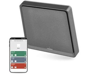 EMOS GoSmart Smart Home - Interruptor de escena portátil con pantalla LED y aplicación, ZigBee, funciona con pilas, 1 botón, 3 escenas, controla ilimitadamente muchos dispositivos inteligentes o