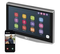 EMOS GoSmart Smart - Monitor Adicional para videoportero automático con aplicación - WiFi - Full HD 1080p intercomunicador con Pantalla LCD táctil de 7 Pulgadas, instantánea, grabación, Bloqueo y