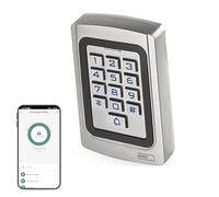 EMOS Gosmart - Teclado de Control de Acceso con Lector RFID Integrado y aplicación, Cerradura de código Inteligente para Puerta y Puerta, Teclado Impermeable para Tarjetas RFID y Control de Acceso a
