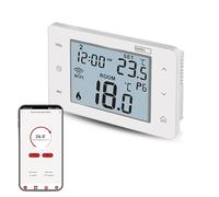 EMOS GoSmart Smart Home Termostato con App - WiFi - Termostato IP para sistemas de calefacción y refrigeración - Ahorro de energía - Compatible con Tuya, Google Assistant y Alexa - Blanco