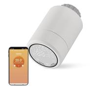 EMOS GoSmart - Termostato para radiador con aplicación, programable ZigBee Smart Home, histéresis Ajustable, Compatible con Tuya, Smart Life, Alexa, Google Assistant, 5,5 x 9,4 cm