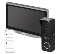 EMOS GoSmart Videoportero con WiFi y aplicación, cámara Full HD impermeable con visión nocturna infrarroja, monitor con pantalla LCD a color de 7 pulgadas, instantánea, grabación, control de cerradura