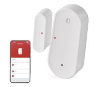 EMOS GoSmart ZigBee Sensor de Puerta con aplicación, Sensor magnético inalámbrico Zigbee, IP-2111Z, para domótica o Alarma, IP20 para Interiores, Incluye Cinta Adhesiva, Blanco