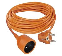 EMOS - IP20 Verlängerungskabel 10m - 1 French Steckdose - 230 V, 16 A, 3680 W - Hochwertige PVC-Isolierung - H05VV-F3G 1,5 mm² - Erhöhter Berührungsschutz - für Innen - Orange