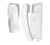 EMOS - Juego de intercomunicador de audio inalámbrico, inalámbrico - diseño elegante - Kit de audio/intercomunicador con capacidad para abridores de puertas - fácil de usar - conexión de alimentación