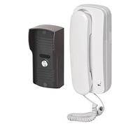 EMOS Juego de intercomunicador para Puerta de Audio con Apertura de Puerta, diseño Elegante, fácil de Usar