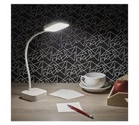 EMOS Lámpara de escritorio con batería EMILY, LED recargable vía USB, duración de 96 horas, potencia 2 W, brillo 100 lm, inalámbrico, flexible, atenuación continua, cable de carga USB de 1 m, color