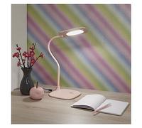 EMOS Lámpara LED de mesa regulable Stella 6,5 W, brillo máx. 400 lm, color de luz 4000 K, brazo flexible, cable de alimentación de 1,7 m con adaptador europeo, CRI>80, duración de la luz: 30.000 h