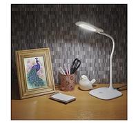 EMOS Lámpara LED de mesa regulable Stella 6,5 W, brillo máx. 400 lm, color de luz 4000 K, brazo flexible, cable de alimentación de 1,7 m con adaptador europeo, CRI>80, duración de la luz: 30.000 h