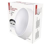 EMOS - Lámpara LED de techo/pared redonda con marco intercambiable - Impermeable - Blanco neutro - 1100 lm - 14 W (en lugar de una bombilla de 75W) - 25.000 horas - Ángulo de haz de 120° - Para