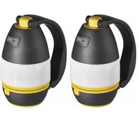 EMOS - Lámpara LED multifuncional para camping - Portátil - 3 tipos de luz - 215lm, máx. 305m - 3 modos de iluminación - 90 horas - Funciona con pilas (3x AA) - Para exteriores - negro y amarillo