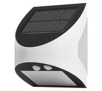 EMOS - Lámpara solar LED LUMI para exterior con detector de movimiento - Aplique solar para casa y jardín con luz ambiental - Alcance del sensor 5m/120° - 2 modos de luz, brillo máx. 240 lm, blanco