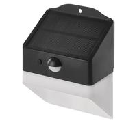 EMOS - Lámpara solar LED LUNIS para exterior con detector de movimiento - Aplique solar con gancho para casa/jardín - Alcance del sensor 6m/120° - 2 modos de luz, brillo máx. 220 lm, blanco neutro -