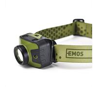 EMOS Linterna frontal con enfoque - Luz roja, 330 lm, alcance 200 m, 5 modos, 87 h