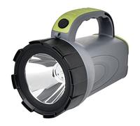 EMOS - Linterna LED recargable de mano - 300 lm, máx. 370 m - 2 modos de iluminación - 30 horas - con mango antideslizante y correa de transporte - con cable de carga/adaptador de coche - para