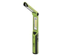 EMOS Lámpara de trabajo LED recargable plegable con banco de energía-670 lm, máx. 40 m-3 modos de iluminación-10 horas-cable USB-para aficionados y exteriores-verde y negro, Sparset (2x)