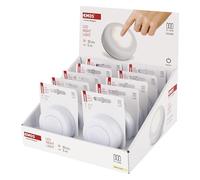 EMOS - Luz nocturna LED 10 unidades con almohadillas adhesivas - 10 luces de orientación alimentadas por pilas (incluye 3 pilas AAA) - Lámpara de impresión para niños y personas mayores para pegar