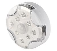 EMOS Luz nocturna LED con detector de movimiento por infrarrojos (5 m/90° de detección) y sensor de foto, interruptor automático/ON/OFF, potencia de luz de 60 lm, color blanco frío, funciona con pilas