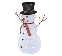 EMOS - Muñeco de Nieve amigable con 80 LED y Brillo para Interior y Exterior, Figura de muñeco de Nieve de 90 cm con Guirnalda Luminosa, decoración de Navidad eficaz para