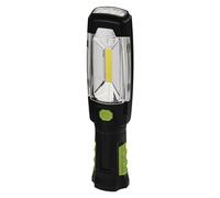 Emos p4518, recargables de linterna - 3 W COB + 6 LED, plástico, Black, Green, 24,5 x 40,5 cm