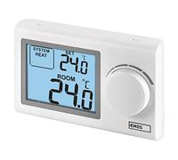 EMOS P5604 - Termostato digital de pared para sistemas de calefacción y refrigeración, regulador de temperatura con rueda de ajuste