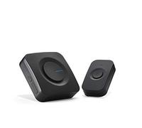 EMOS P5728 - Juego de timbre inalámbrico con pulsador y timbre, 52 melodías, alcance de 180 m, 5 niveles de volumen hasta 90 dB, funciona con pilas