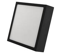 EMOS Panel LED 12,5 W, plafón cuadrado de 1100 lm, lámpara de pared de 17 cm, 3 colores de luz ajustables, blanco cálido neutro (3000/3500/4000 K), incluye controlador LED, color negro