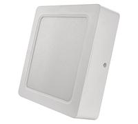 EMOS Panel LED 2 en 1 de 18 W, cuadrado, 1800 lm, empotrable, 17 x 17 cm, blanco neutro 4000 K, incluye controlador LED, redondo, color blanco